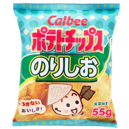 Calbee Seaweed Potato Chips (55g)